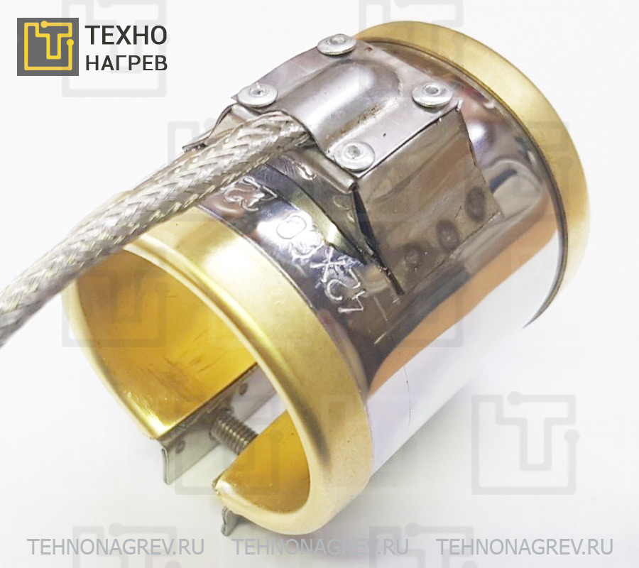 Хомутовый нагреватель миканитовый с латунной оболочкой от производителя Технонагрев в России